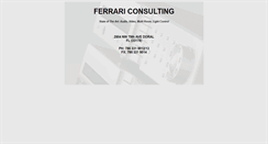 Desktop Screenshot of ferrari-consulting.com