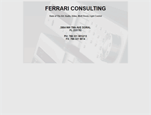 Tablet Screenshot of ferrari-consulting.com